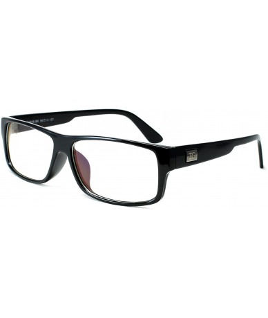 Square "Kayden" Retro Unisex Plastic Fashion Clear Lens Glasses - Black - C41192W6WHT $20.14