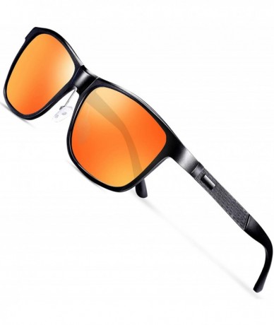Square Sport Polarized Sunglasses For Men-Ultralight Rectangular Sunglasses Driving Fishing 100% UV Protection WP9006 - CW18C...
