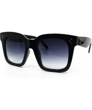 Oversized 1762 Premium Oversize XXL Women Men Style Fashion Sunglasses - Fade Black - CJ199TZYZSX $10.97