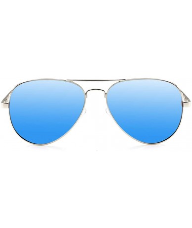 Semi-rimless Polarized Aviator Sunglasses for Small Face Women Men Kids Juniors - 100% UV400 Protection - 52MM - CJ1960SIWC5 ...