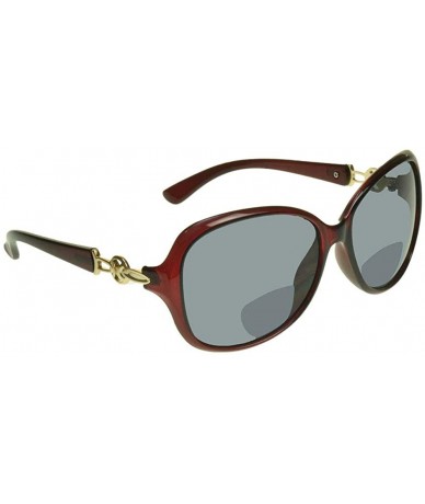 Oversized Bifocal Reading Sunglasses Sun Reader Women Sexy Oversized Frame - Red - CQ18D62A9YT $14.42