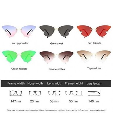 Butterfly Butterfly Sunglasses for Women Butterfly Sun Glasses Shades UV400 - Green Lens - CZ190370NHY $15.33