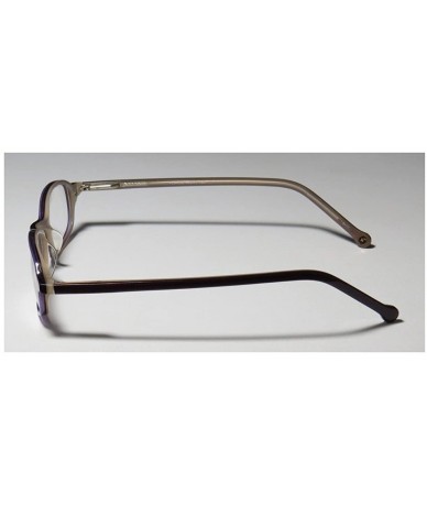 Rectangular 913 Mens/Womens Designer Full-rim Sunglass Lens Clip-Ons Spring Hinges Eyeglasses/Glasses - Plum / Beige - CF121H...