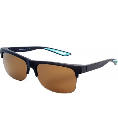 Wrap Fit Over Polarized Sunglasses Driving Clip on Sunglasses to Wear Over Prescription Glasses - Black-blue-brown - CF18SKZW...