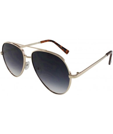 Aviator Jaxon - Textured Metal Frame Aviator Sunglasses - Goldsmoke - C118ROZT7SY $9.86