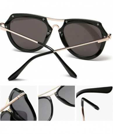 Aviator Vintage Fashion Statement Metal Frame Aviator Sunglasses - Leopard-green - CK182XN4OQ9 $9.89