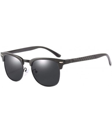 Aviator Men's Polarized Sunglasses All-Aluminum-Magnesium Sunglasses Classic Driver's Sunglasses - D - CP18QTHHDET $80.06