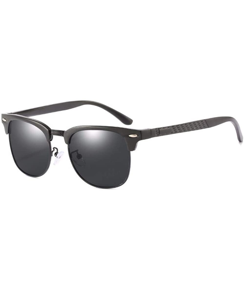 Aviator Men's Polarized Sunglasses All-Aluminum-Magnesium Sunglasses Classic Driver's Sunglasses - D - CP18QTHHDET $44.68