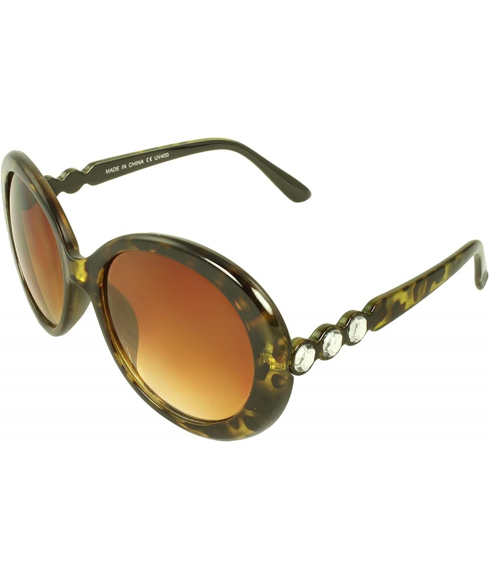 Oval SF6865 Urban Oval Fashion Sunglasses - Brown Leopard - CA11DN2BQD9 $7.67