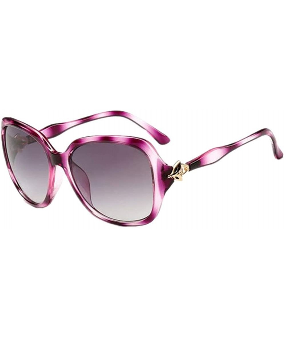 Butterfly Women Butterfly Fox UV400 Sunglass Female Shades Driving Glasses Eyewear - Purple - CF183D9IYHY $6.72