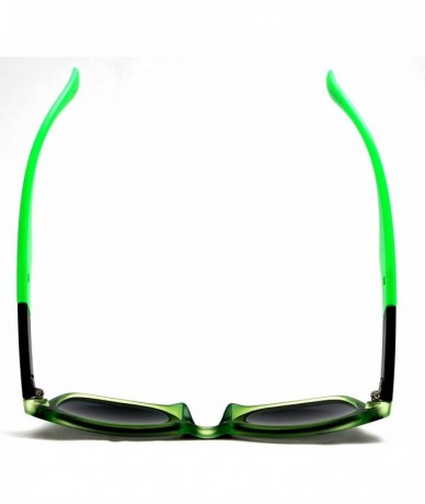 Wayfarer Unisex Neon Classic Wayfarer Sunglasses - Miranda Miguel - Green - CP11XVRSY3V $12.27