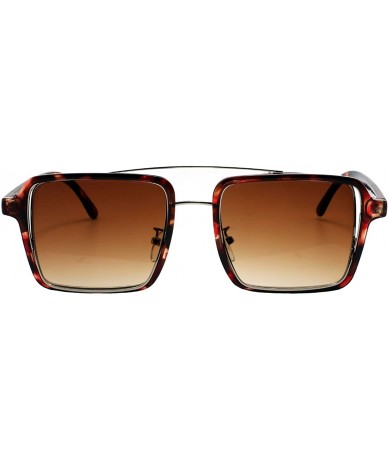 Square Fashion Square Sunglasses Women Cut Out Double Frame Sunglass ECOF8860 - C018MCRL77U $11.80