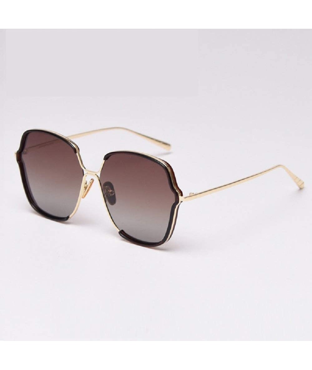 Square Polarized Sunglasses Fashion Oversized Gradient - CB197S57W2R $29.36