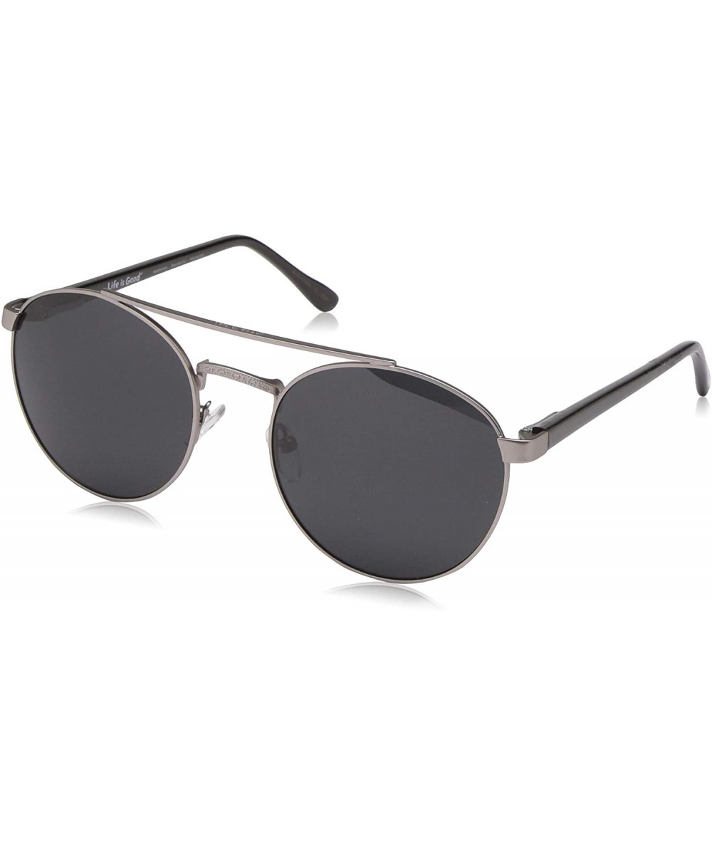 Aviator Life is Good Unisex-Adult Appalachian Polarized Round Sunglasses - Black - CK18RMAIACC $32.53