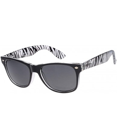Wayfarer Wholesale 80'S Retro Style Bulk Lot Promotional Unisex Sunglasses - 12 Pack - Br-black(color Crystal Temple) - CN18Y...