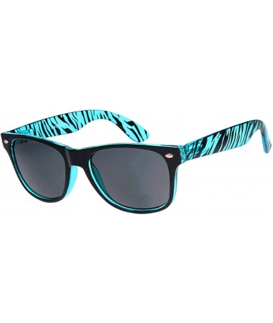 Wayfarer Wholesale 80'S Retro Style Bulk Lot Promotional Unisex Sunglasses - 12 Pack - Br-black(color Crystal Temple) - CN18Y...