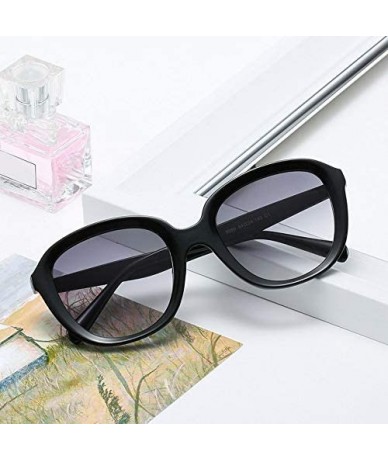 Round Ultra light Round Glasses Brand Designer Fashion Full Frame Lady Shade Sunglasses - Black - C018UC2ZMU9 $14.33