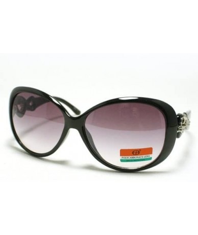 Butterfly Pretty Rhinestone Fashion Sunglasses Womens Lovely Designer Eyewear - Black - CH11DMYNNQV $11.40