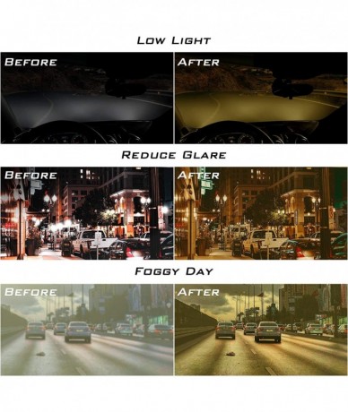 Square Polarized Driving Conditions Headlights Streetlights - CZ18ZNWIK39 $11.12