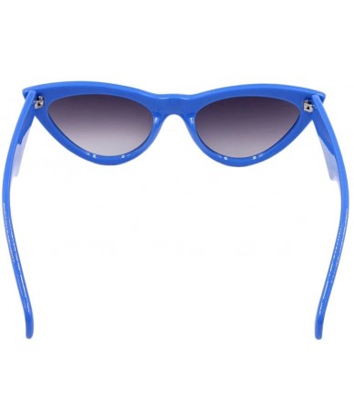 Cat Eye A8715 Cat Eye Sunglasses for Women UV400 Protection Shades - Blue - CY18GMKZTE4 $8.73