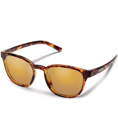 Square Montecito Injection Molded Sunglasses - Tortoise / Polarized Sienna Mirror - C6196IC866Y $84.23