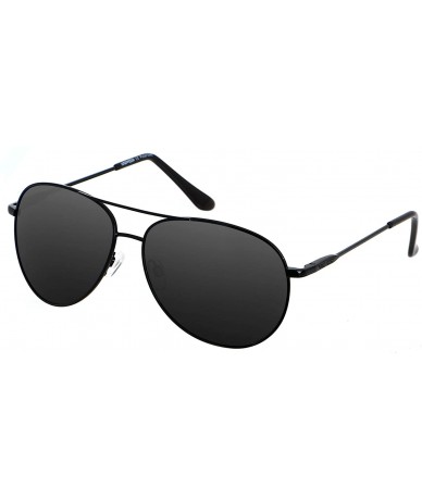 Oversized Aviator Sunglasses for Men Women Polarized UV400 Protection Sun Glasses AVALON - Classic - Polarized Black - C218H8...