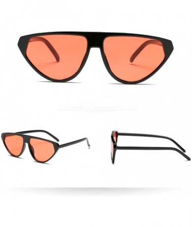 Oversized Oversized Cat Eye Polarized Sunglasses Womens Lady Elegant Sun Glasses Female Driving Eyewear - B - CT18T8RK8YX $22.19