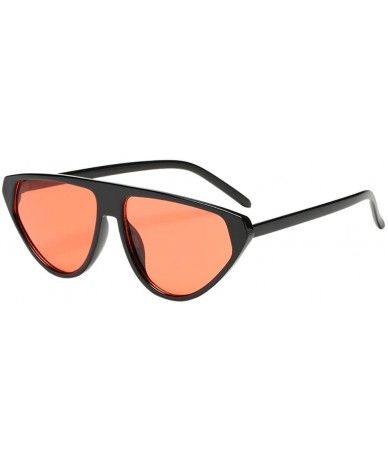 Oversized Oversized Cat Eye Polarized Sunglasses Womens Lady Elegant Sun Glasses Female Driving Eyewear - B - CT18T8RK8YX $8.42