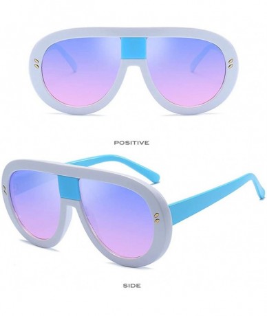 Oval Sunglasses Sport Eye Glasses Biking Eyewear Driver Eyeglasses - White - CX18QLKA96Z $13.40