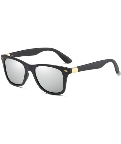 Square Sunglasses Unisex Polarized 100% UV Blocking Fishing and Outdoor Climbing Driving Glasses Square Frame Fashion - CO18W...