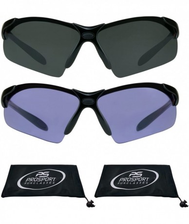 Sport Semi-Rimless Sport Cycling Sunglasses. Smoke- Yellow- Orange- Purple- or Pink Rose lens - CQ180NII2IE $41.48