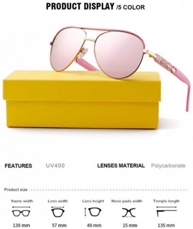 Aviator Women's fashion sunglasses- retro personality- good frame glasses- polarized sunglasses - C - C518RXAHR2R $54.44