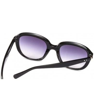Cat Eye Fashion ladies sunglasses cat eyes round frame multicolor men and women UV400 - Gray Frame on Purple Powder - CP198US...