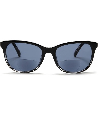 Wrap Bifocal Reading Sunglasses Fashion Readers Sun Glasses for Men and Women - Black - CX12EDR9T3B $24.08