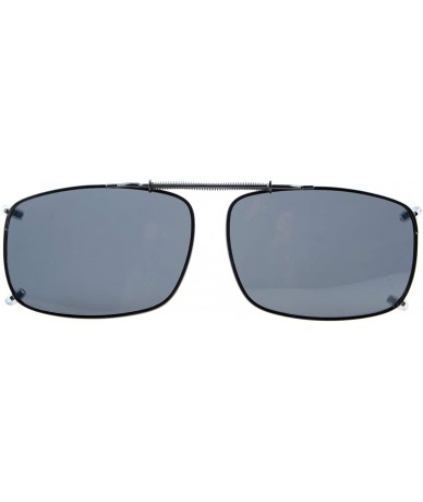 Shield Clip On Sunglasses Polarized Lens Width 2.3 Inches - C60-grey - CC182ZUG260 $11.20