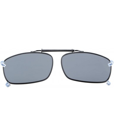 Shield Clip On Sunglasses Polarized Lens Width 2.3 Inches - C60-grey - CC182ZUG260 $11.20
