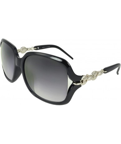 Shield Luna Shield Fashion Retro Sunglasses Shades - Black-silver - C911JRVUGSV $17.31