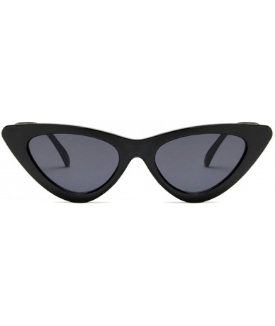 Oval Small Cat Eye Ladies Sunglasses Red Black Frame Women Er Sun Glasses Vintage Sexy Eyewear Shades UV400 - CE198AH3LAS $30.75