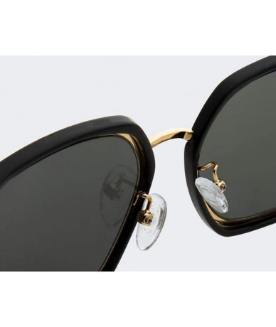 Aviator Men's classic aviator sunglasses- stainless steel frame glasses 100% UV protection - B - C918RZHL46D $61.69