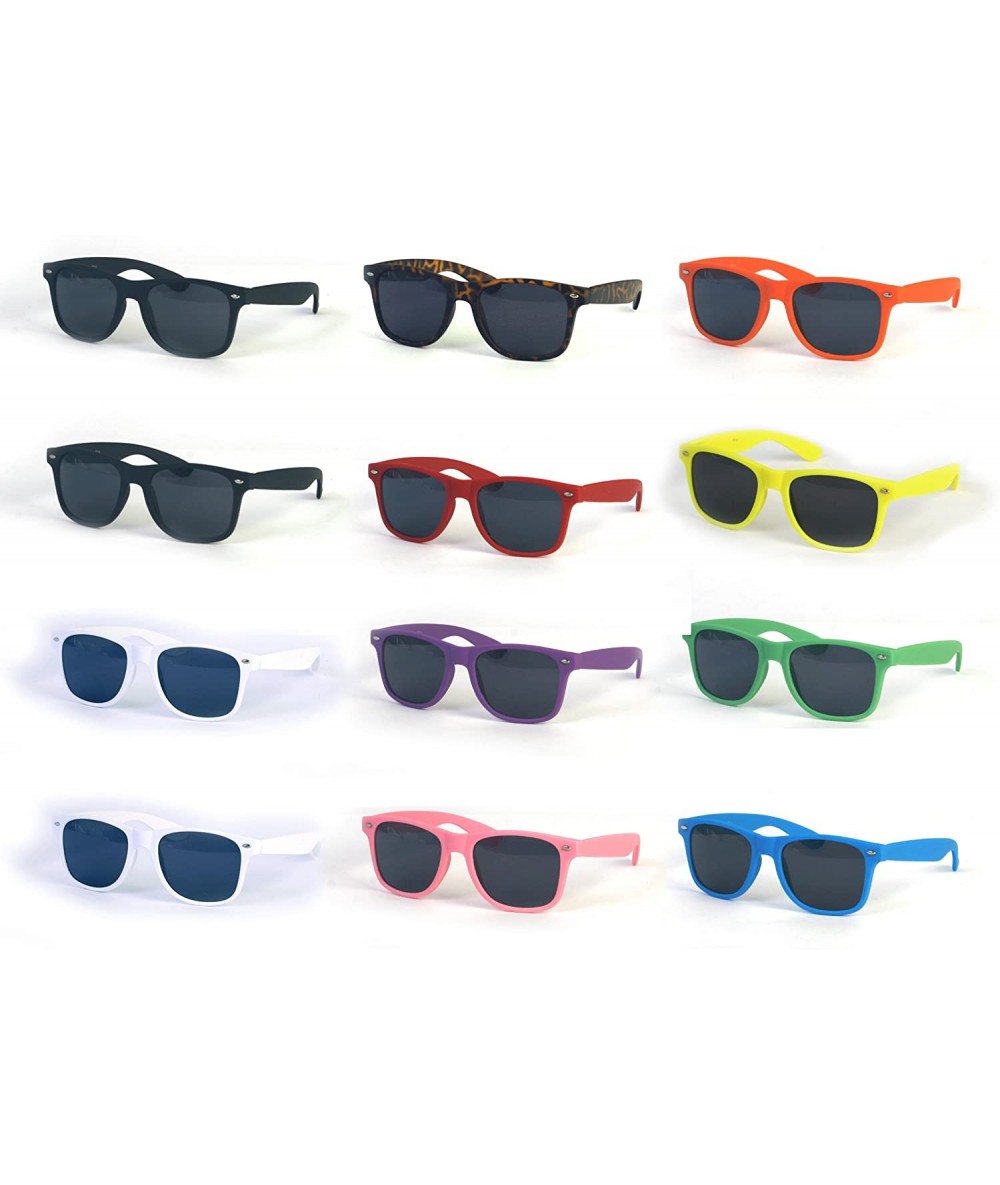 Wayfarer 12 PCS-A Wayfarer Rubber Coated Soft Feel Sunglasses P714 Spring Hinge Mid-Large - CS11IL1PDC7 $44.38