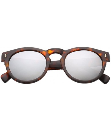 Semi-rimless Flat Matte UV400 Revo Color Resin Lens Retro Outdoor Goggle Sunglasses-5 Colour - CN184U5KLA2 $7.88