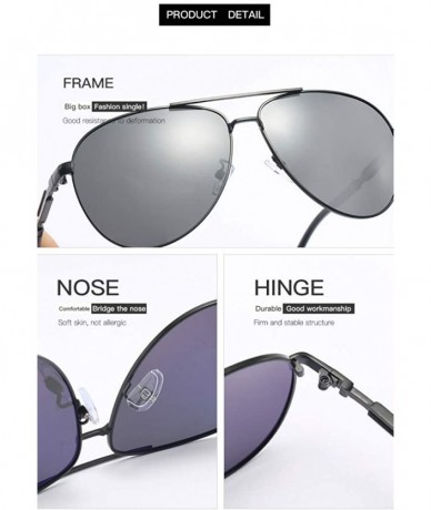 Round Fashion polarized sunglasses driving sunglasses new TAC1.1 men's glasses - Red Grey C4 - CB1905SD38N $14.49