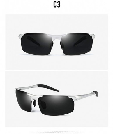 Sport Men's Polarized Sports Riding Glasses Smart Photochromic Glasses - Silver Grey C3 - C31905H5L3Q $17.36