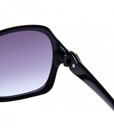 Oversized Designer Fashion Full Frame Oversized Vintage Women Sunglasses JB5040 - Black - C811XOW14I5 $24.58