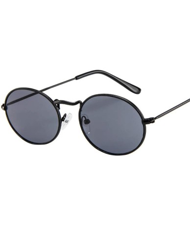 Round Polarized Sunglasses for Women - Classic Metal Frame Glasses Round Glasses Retro Eyeglass UV Protection - A - CT1960KSD...