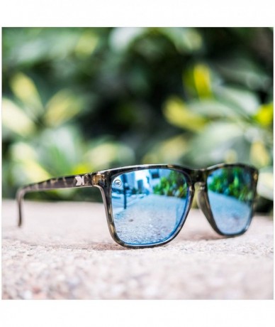 Shield Fast Lanes Polarized Sunglasses For Men & Women- Full UV400 Protection - Slate Tortoise Shell / Sky Blue - CA18Q0N4DMI...