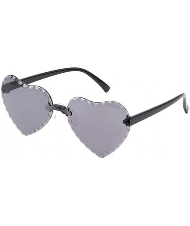 Wrap Love Heart Shaped Sunglasses Child PC Frame Resin Lens Sunglasses UV400 Protection Eyewear Sunglass Sun Glasses - CJ1908...