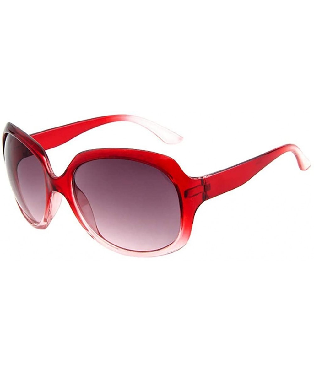 Oval Women Vintage Sunglasses Retro Eyewear Fashion Ladies Sunglasses Oval Sunglasses - F - CY18ULN9NRQ $8.02
