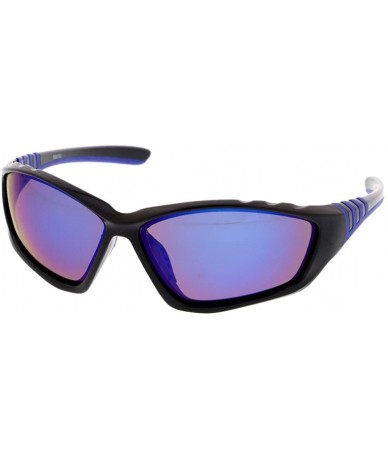 Sport Ultra Light Weight Full Frame Sport Sunglasses Model 6102 - Blue - CX187HUZ4N5 $19.81