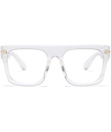 Square Stylish Blocking Computer Eyewear Relieve Headaches - Crystal Clear - CV1992Y2HWD $26.22